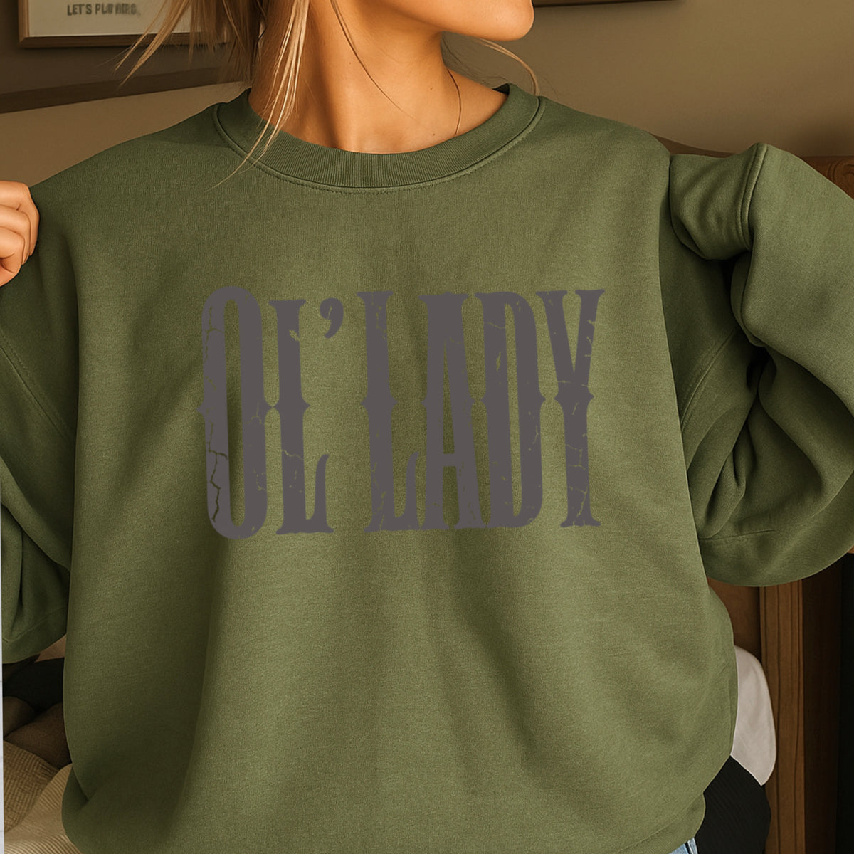 Ol’ Lady Crewneck Sweatshirt