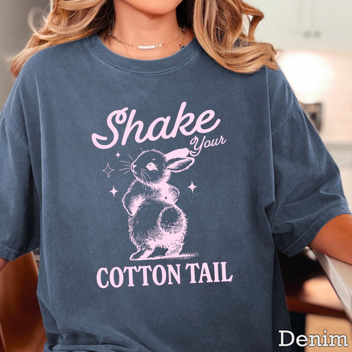 Shake Your Cotton Tail Easter Comfort Color Graphic Tee