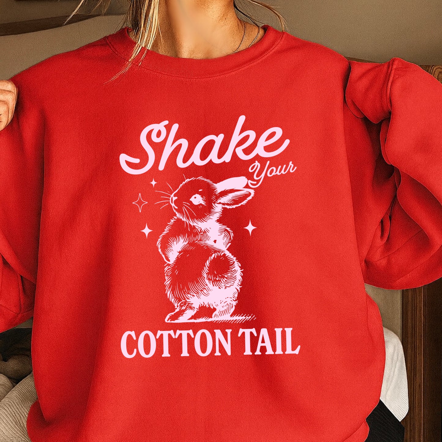 Shake Your Cotton Tail Easter Crewneck Sweatshirt