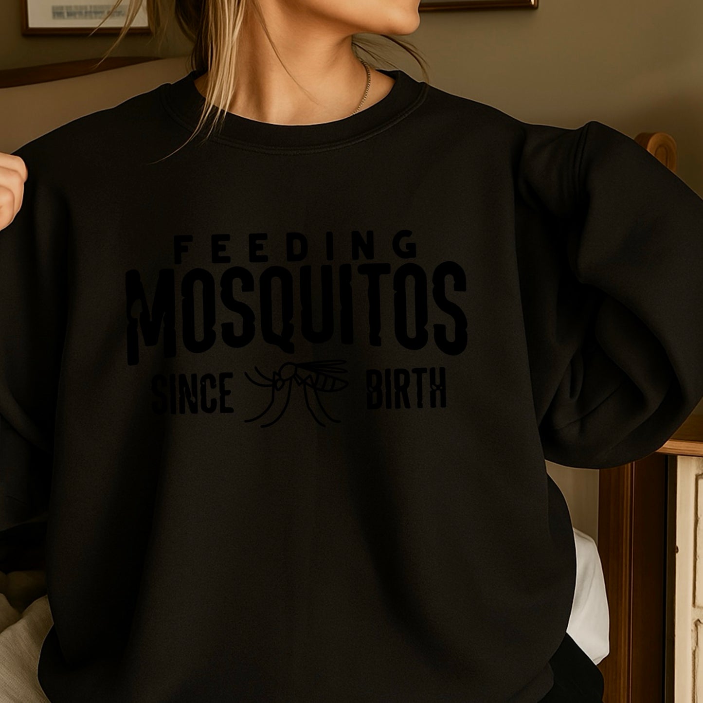 Feeding Mosquitoes Crewneck Sweatshirt