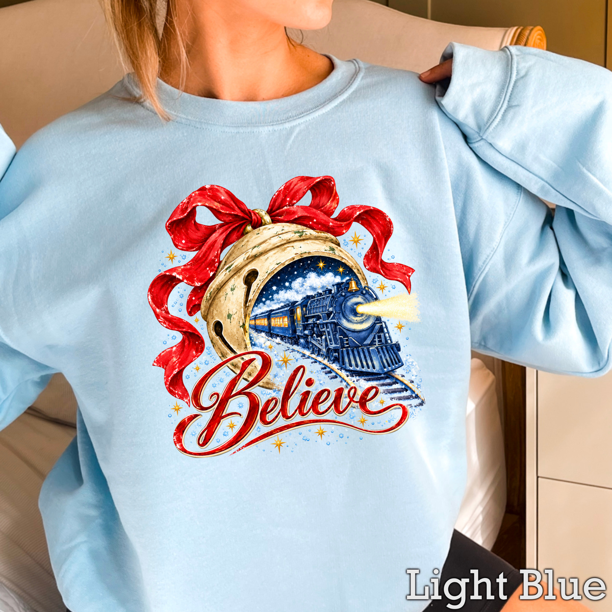 Believe Christmas Crewneck Sweatshirt