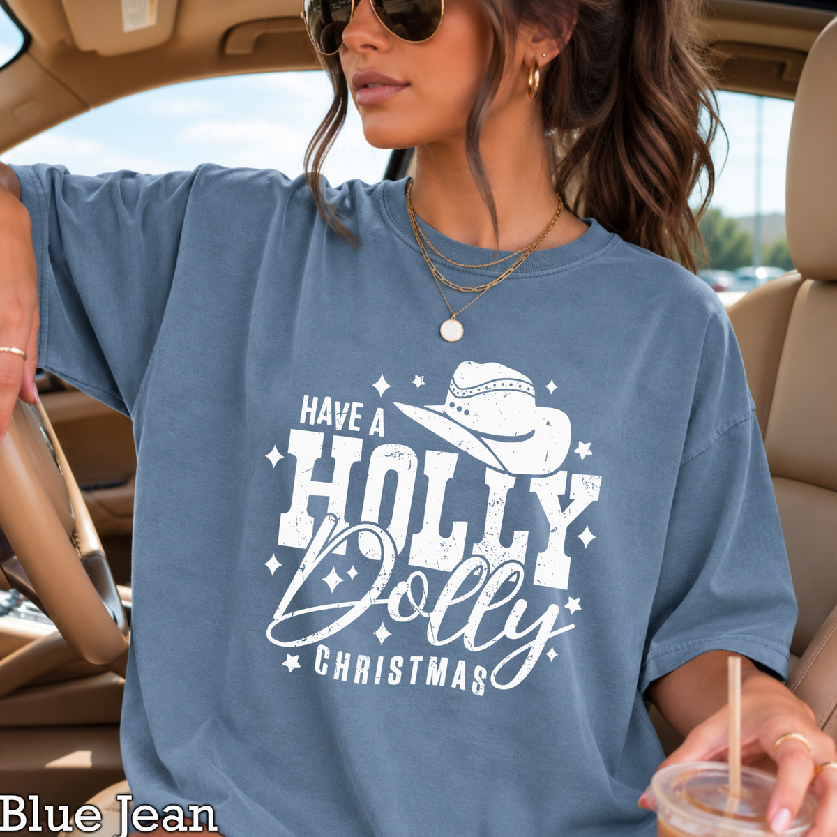 Have A Holly Christmas Comfort Color Graphic Tee