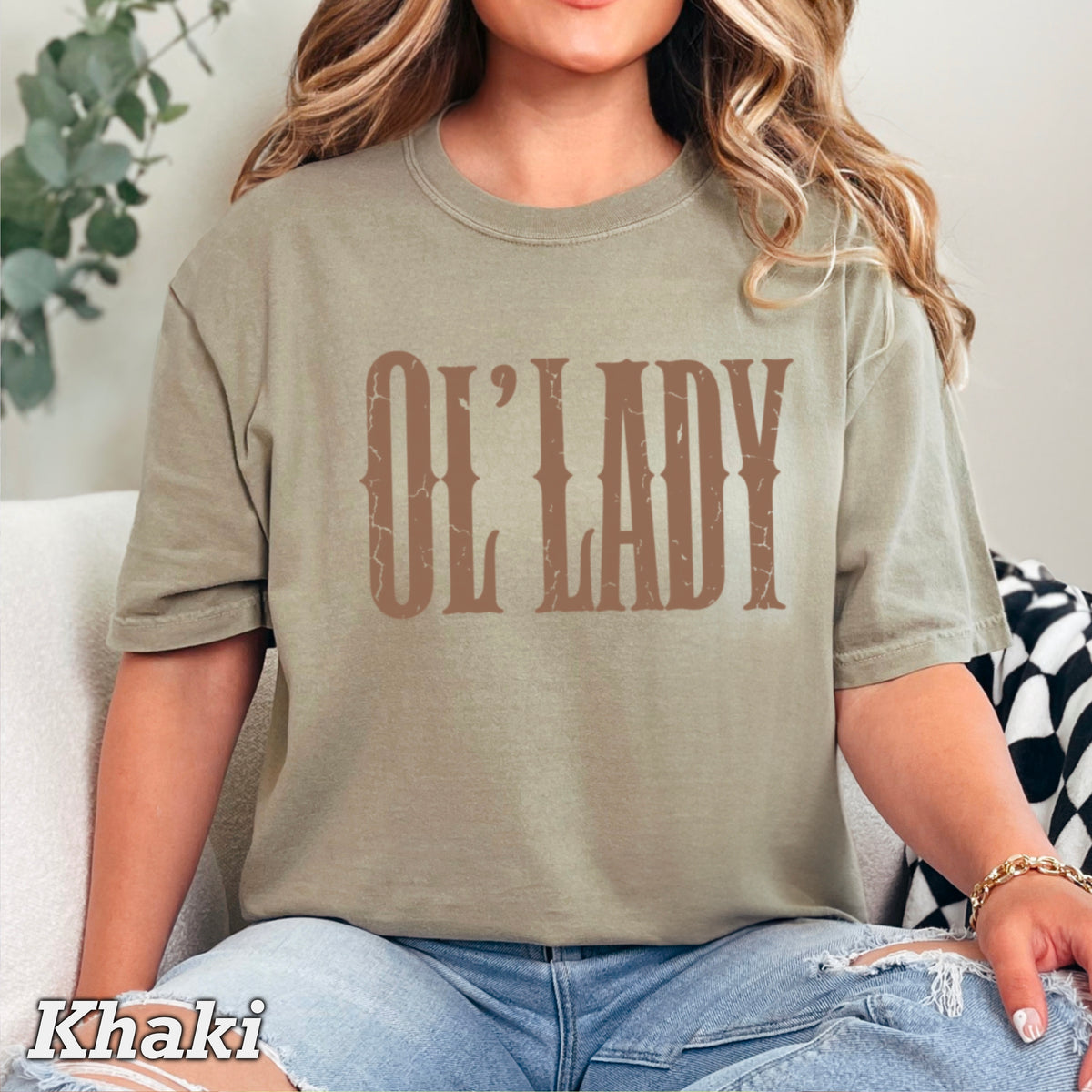 Ol’ Lady Comfort Color Graphic Tee