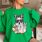 Preppy Ghost Halloween Crewneck Sweatshirt