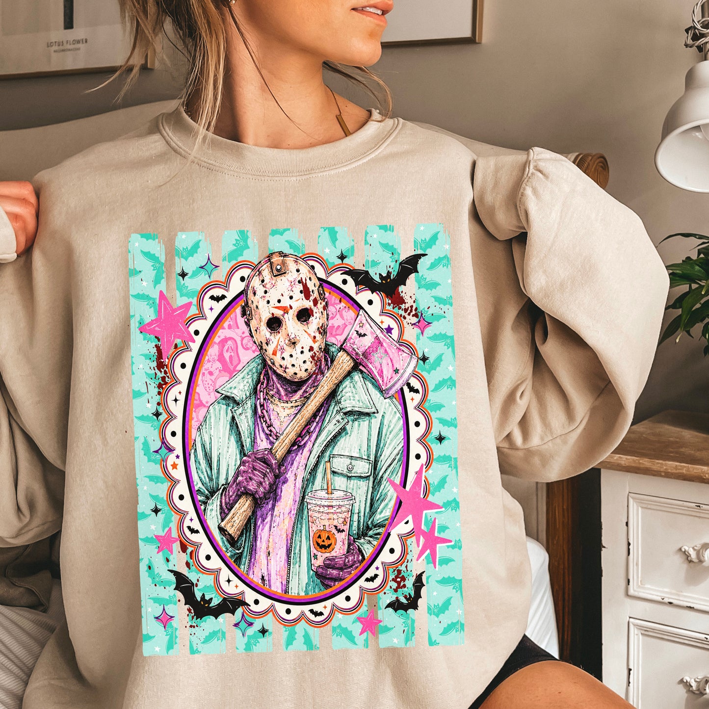 Horror Film Character Crewneck Sweatshirt
