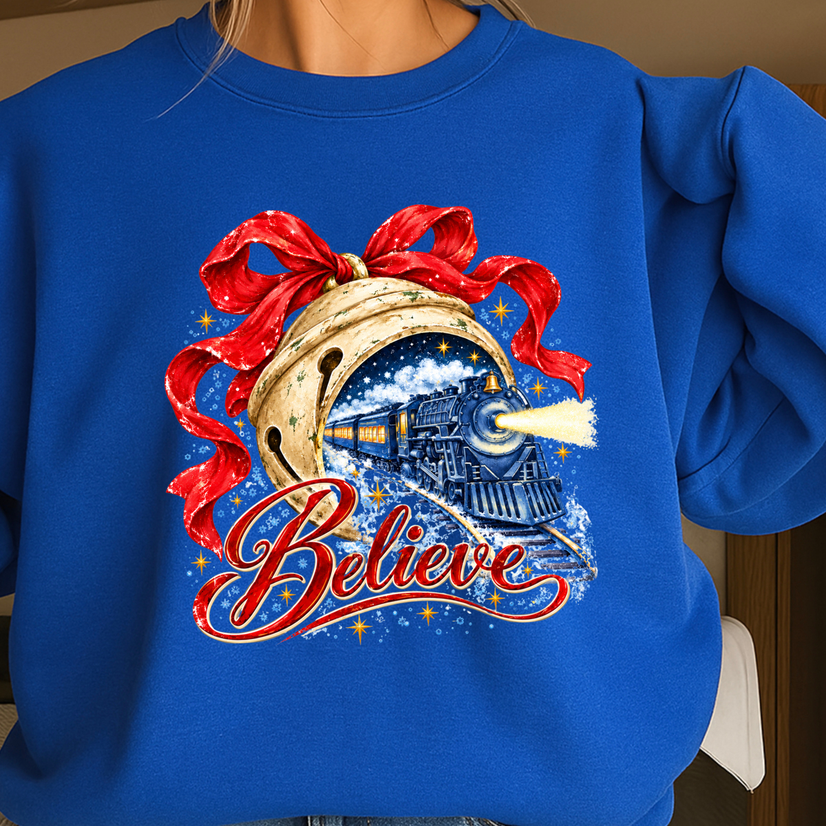 Believe Christmas Crewneck Sweatshirt