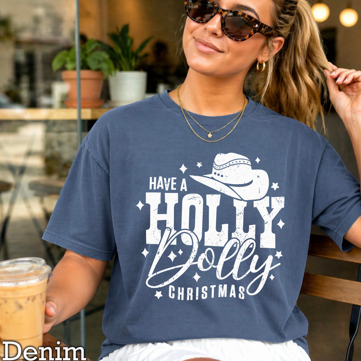 Have A Holly Christmas Comfort Color Graphic Tee