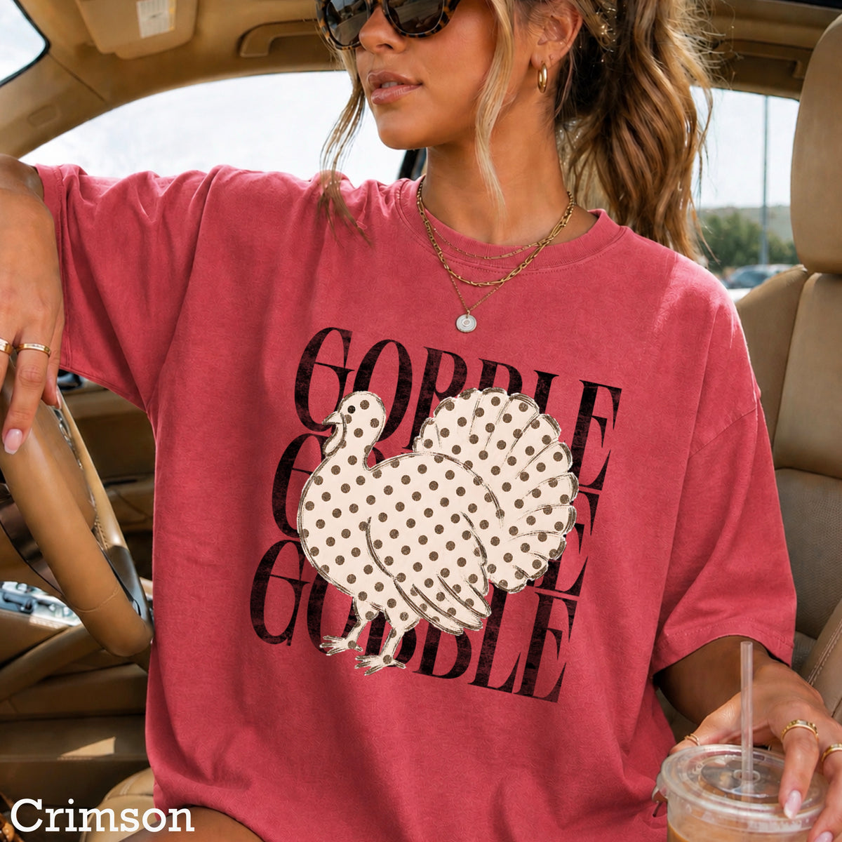 Gobble Thanksgiving Comfort Color Graphic Tee