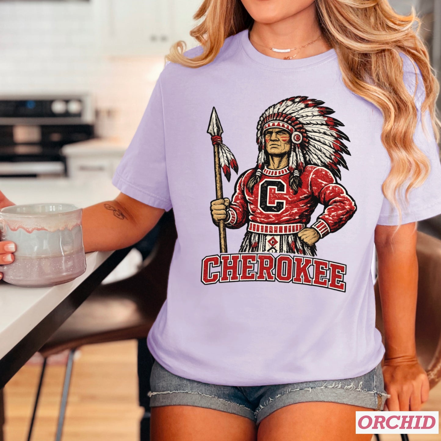 Cherokee Warriors Comfort Color Graphic Tee