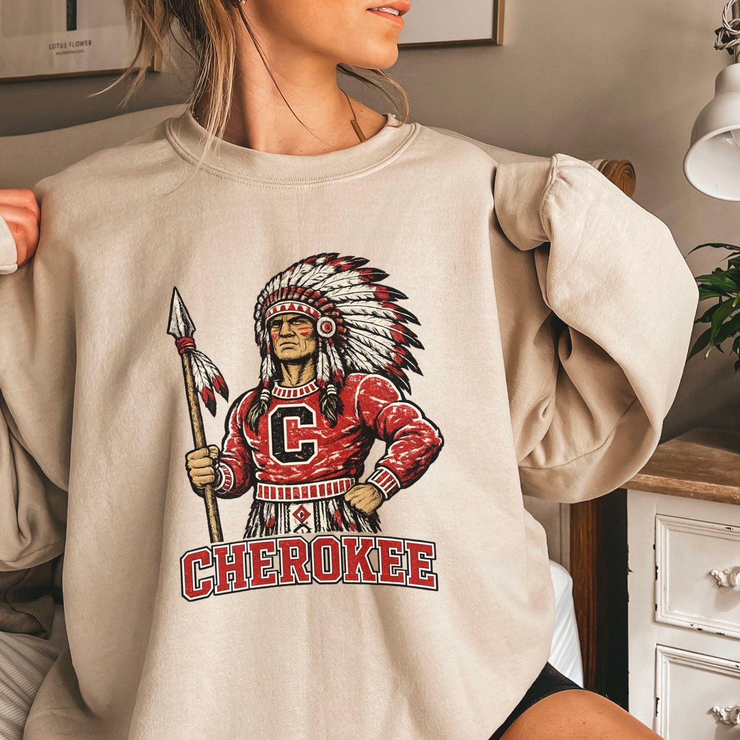 Cherokee Warriors Crewneck Sweatshirt