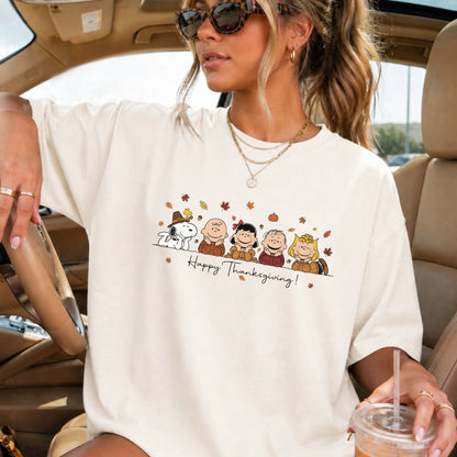 Happy Thanksgiving Comfort Color Graphic Tee