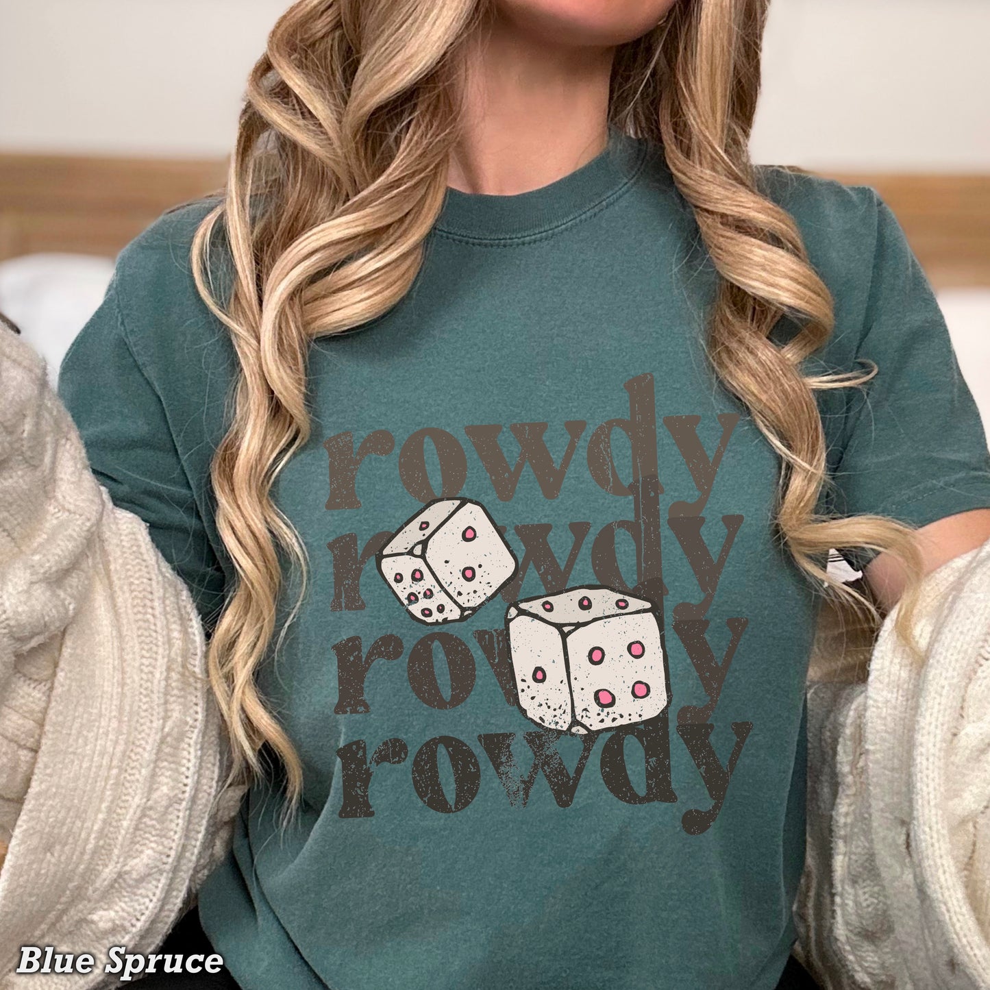 Rowdy Dice Comfort Color Graphic Tee
