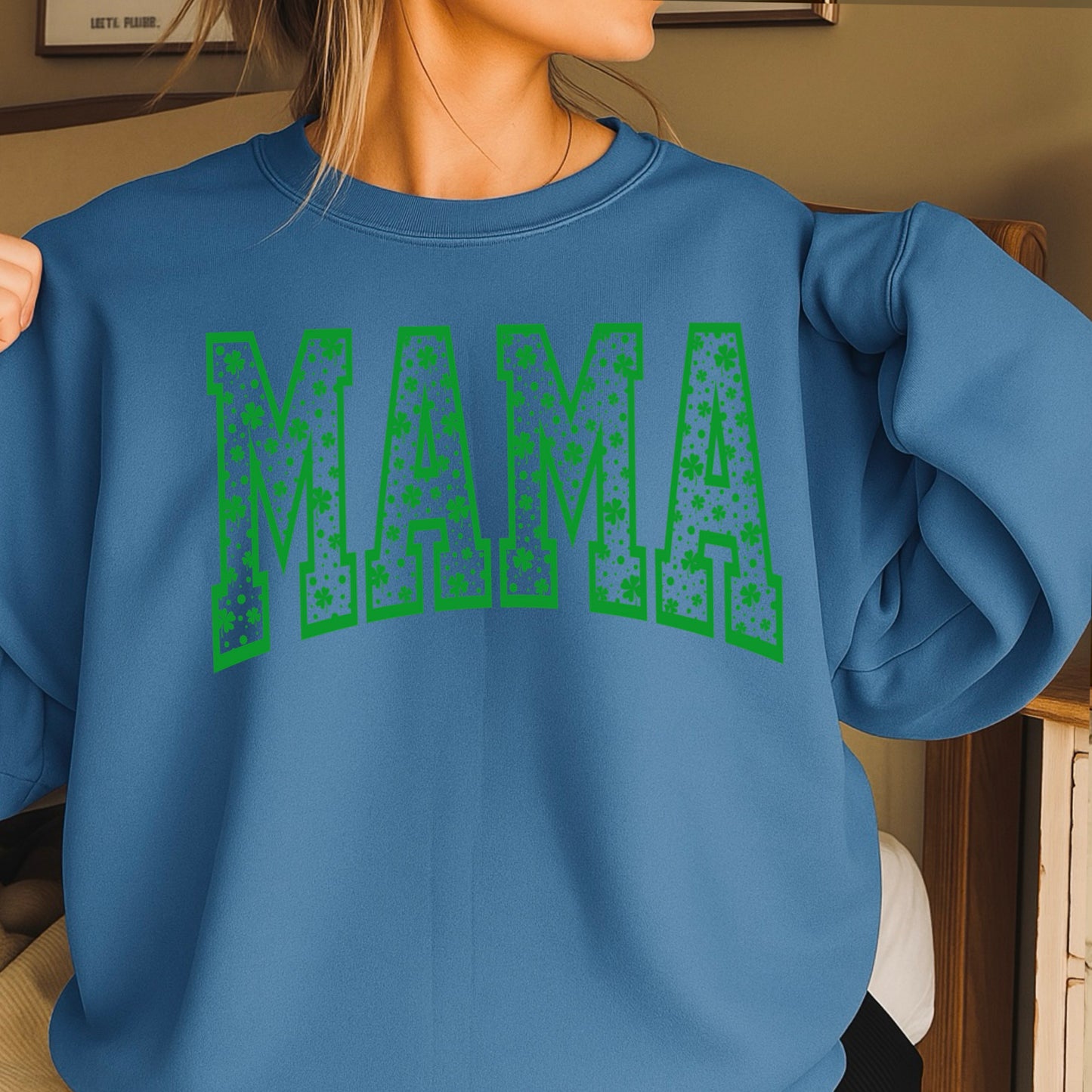 Mama St. Patrick’s Day Crewneck Sweatshirt