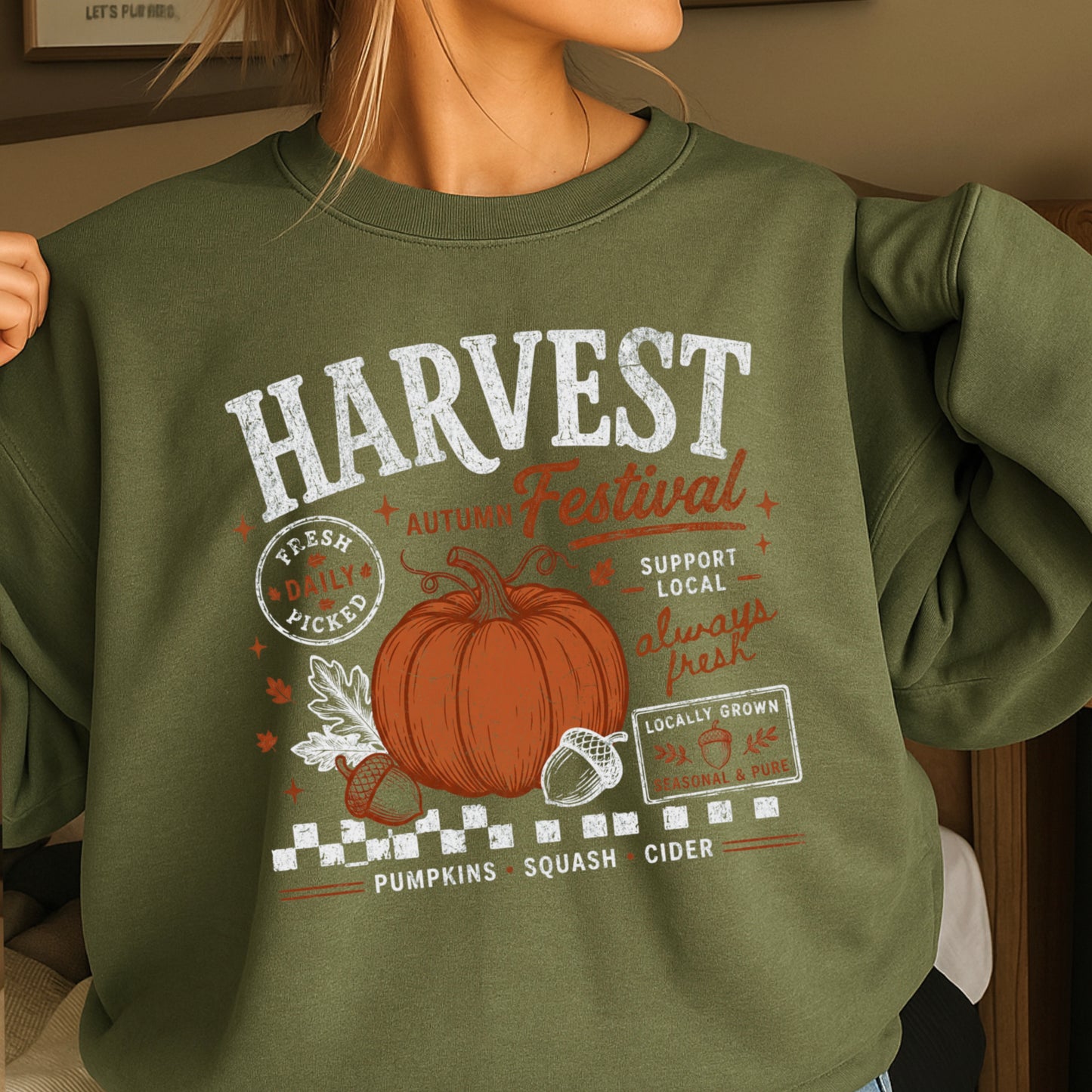 Harvest Festival Fall Crewneck Sweatshirt
