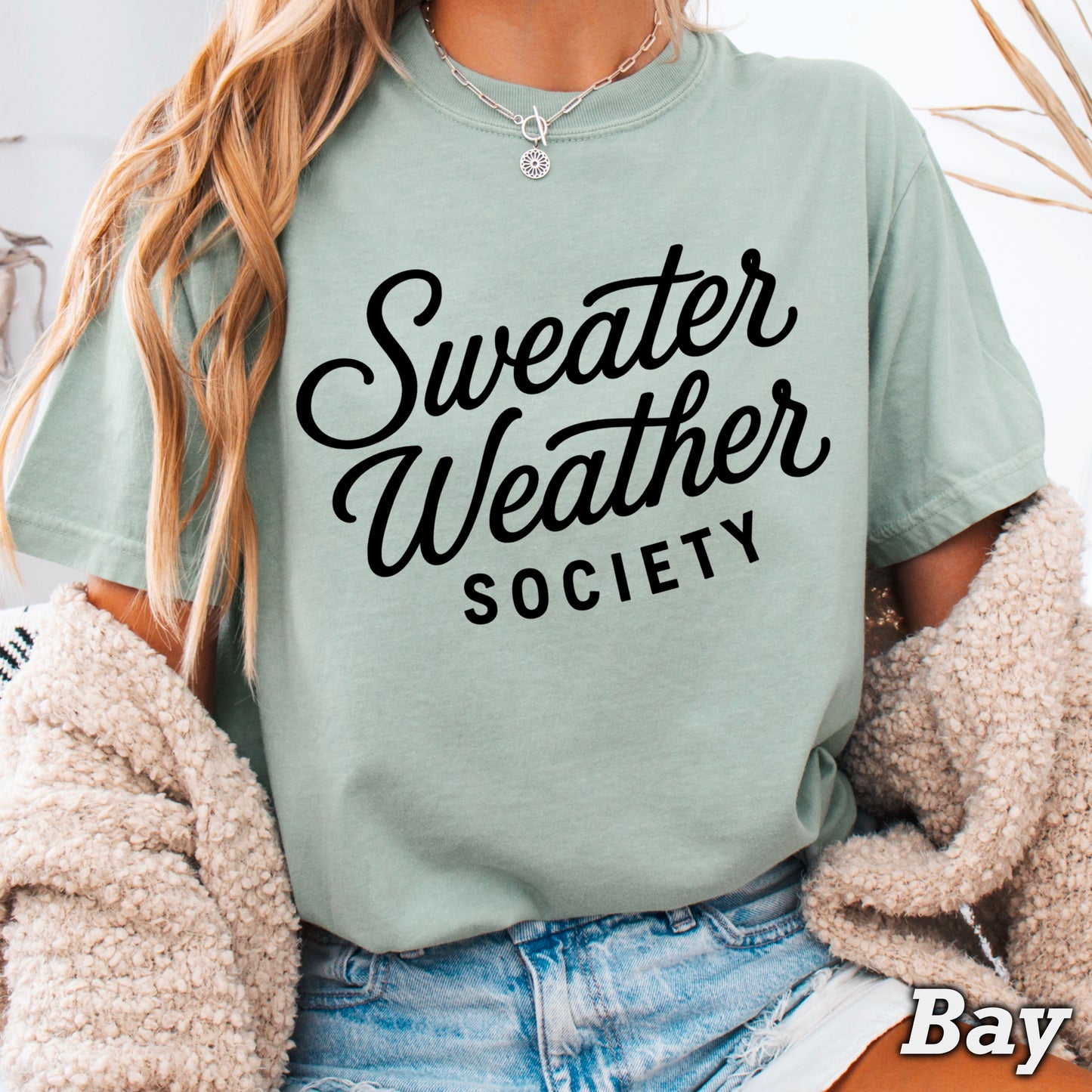 Sweater Weather Society Comfort Color Graphic Tee