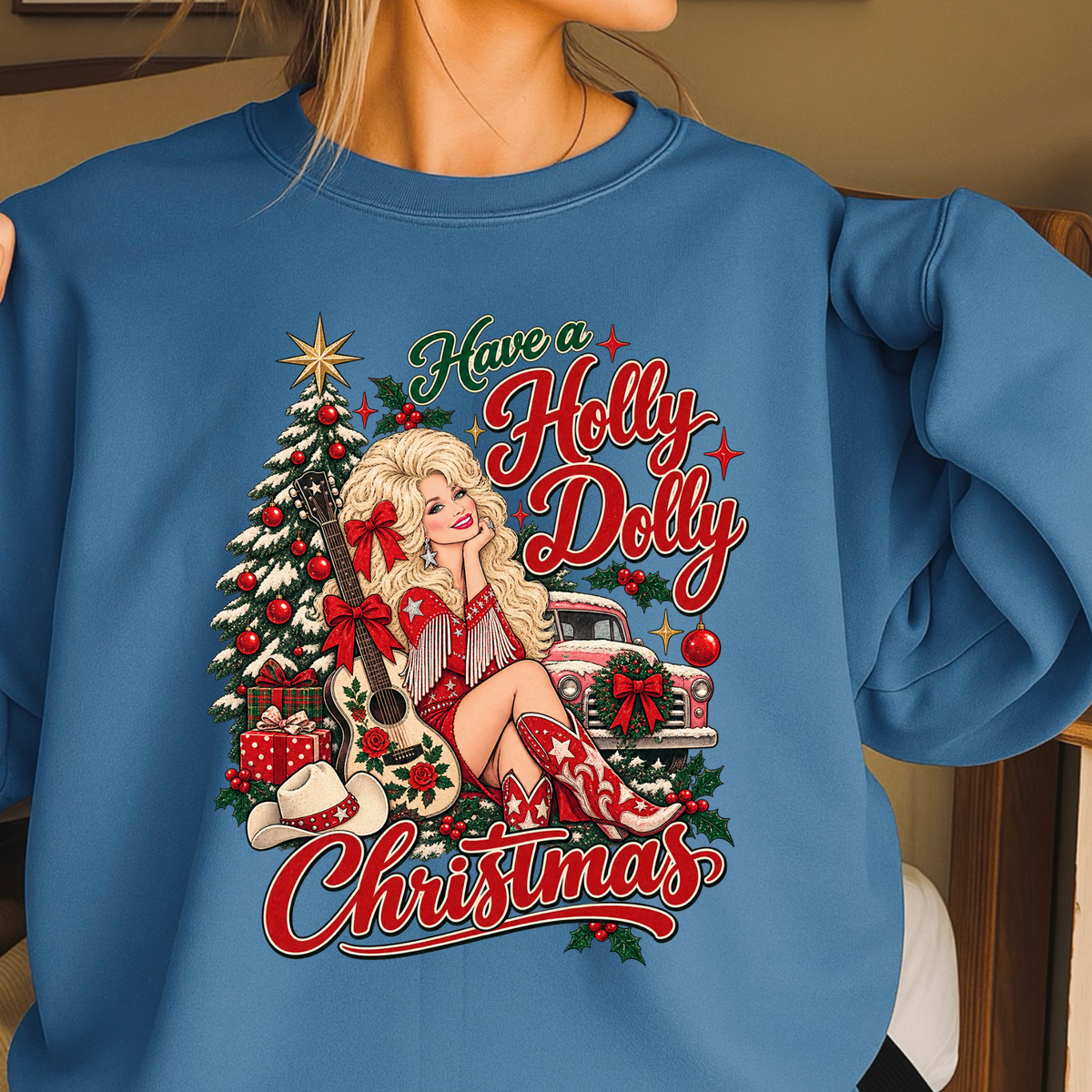 Have A Holly Christmas Crewneck Sweatshirt