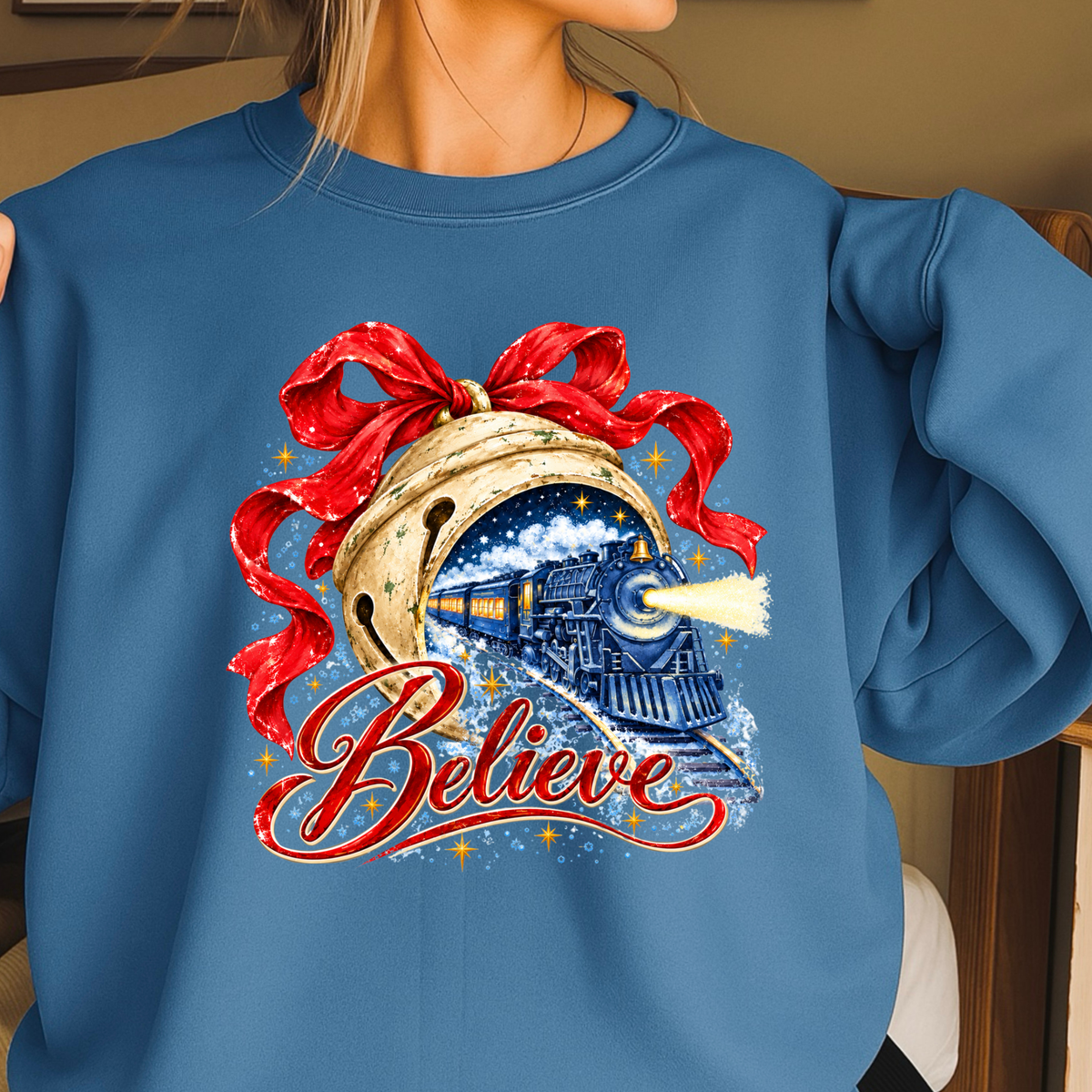 Believe Christmas Crewneck Sweatshirt