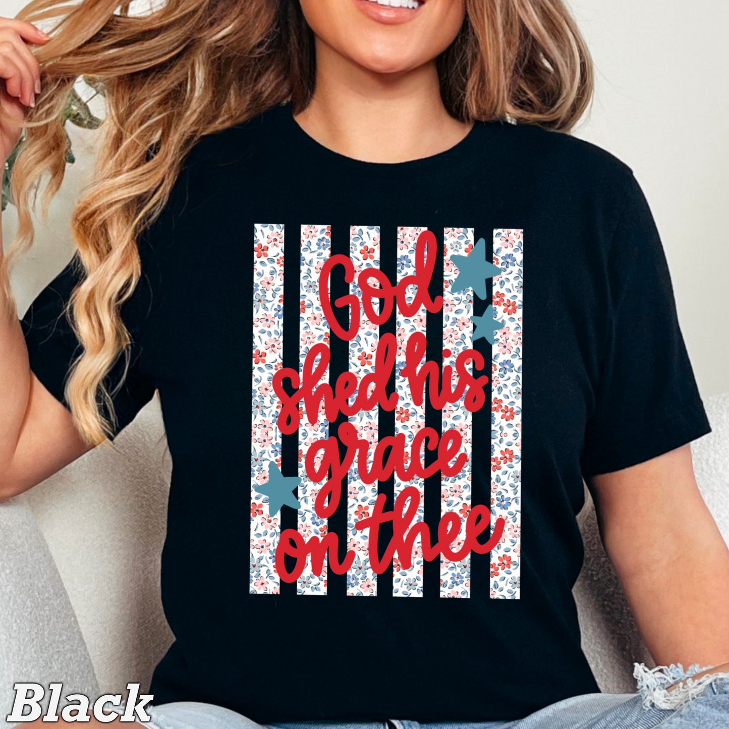 God Shed His Grace On Thee Comfort Color Graphic Tee