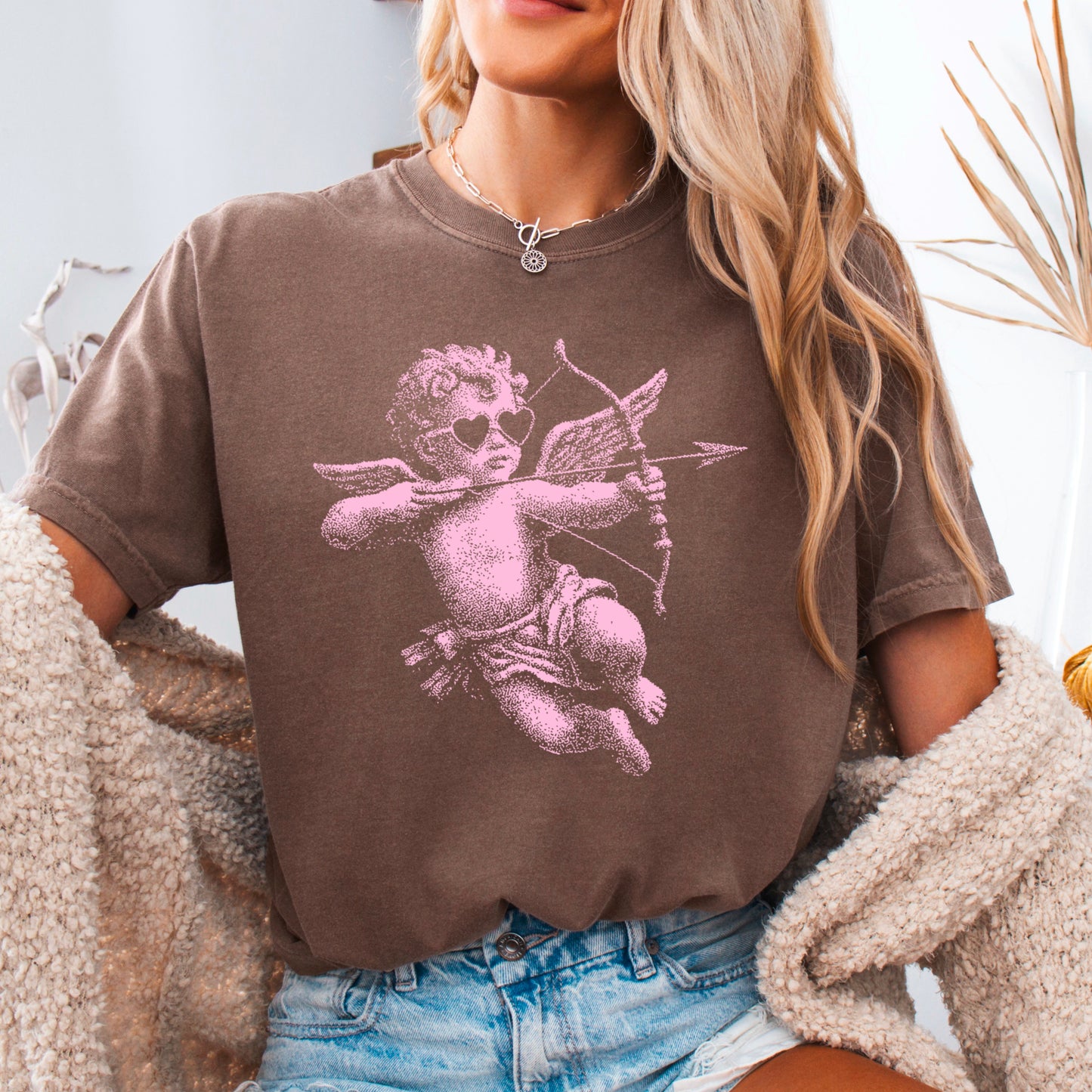 Halftone Valentine’s Day Comfort Color Graphic Tee