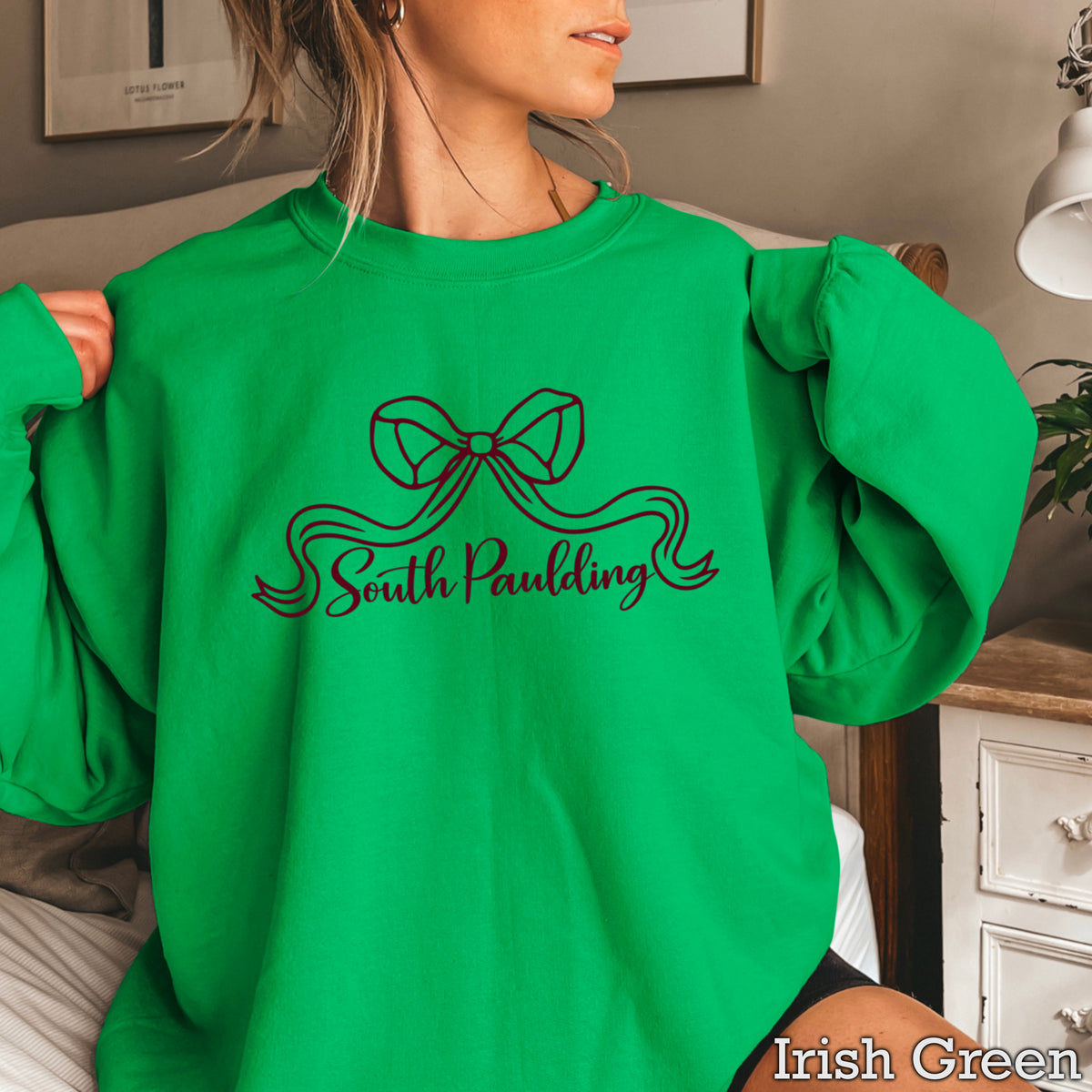 Spartans Coquette Bow Crewneck Sweatshirt