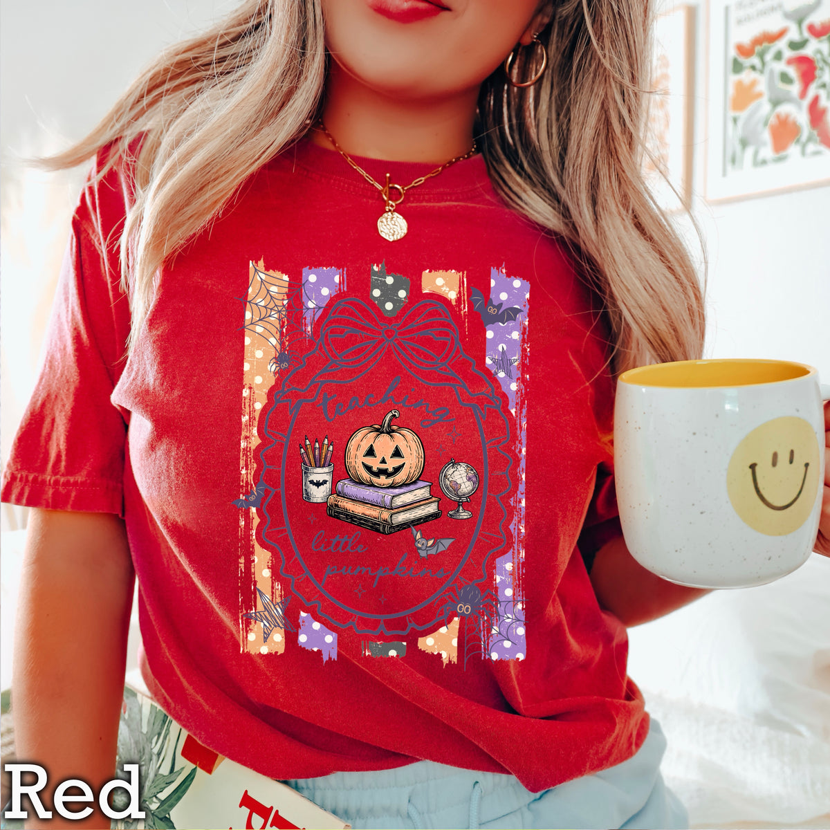 Teaching Little Pumpkins Comfort Color Graphic Tee