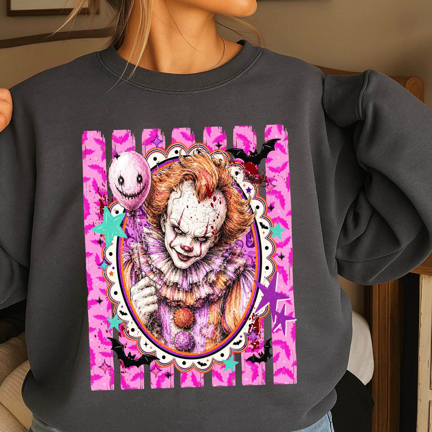 Horror Film Character Crewneck Sweatshirt
