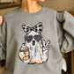 Preppy Ghost Halloween Crewneck Sweatshirt