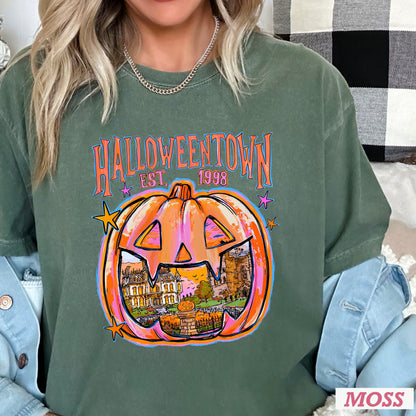 Halloween Town Comfort Color Graphic Tee