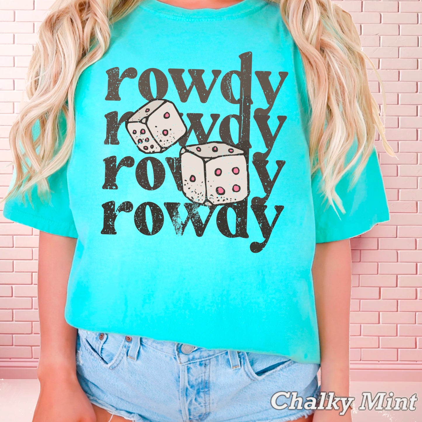 Rowdy Dice Comfort Color Graphic Tee