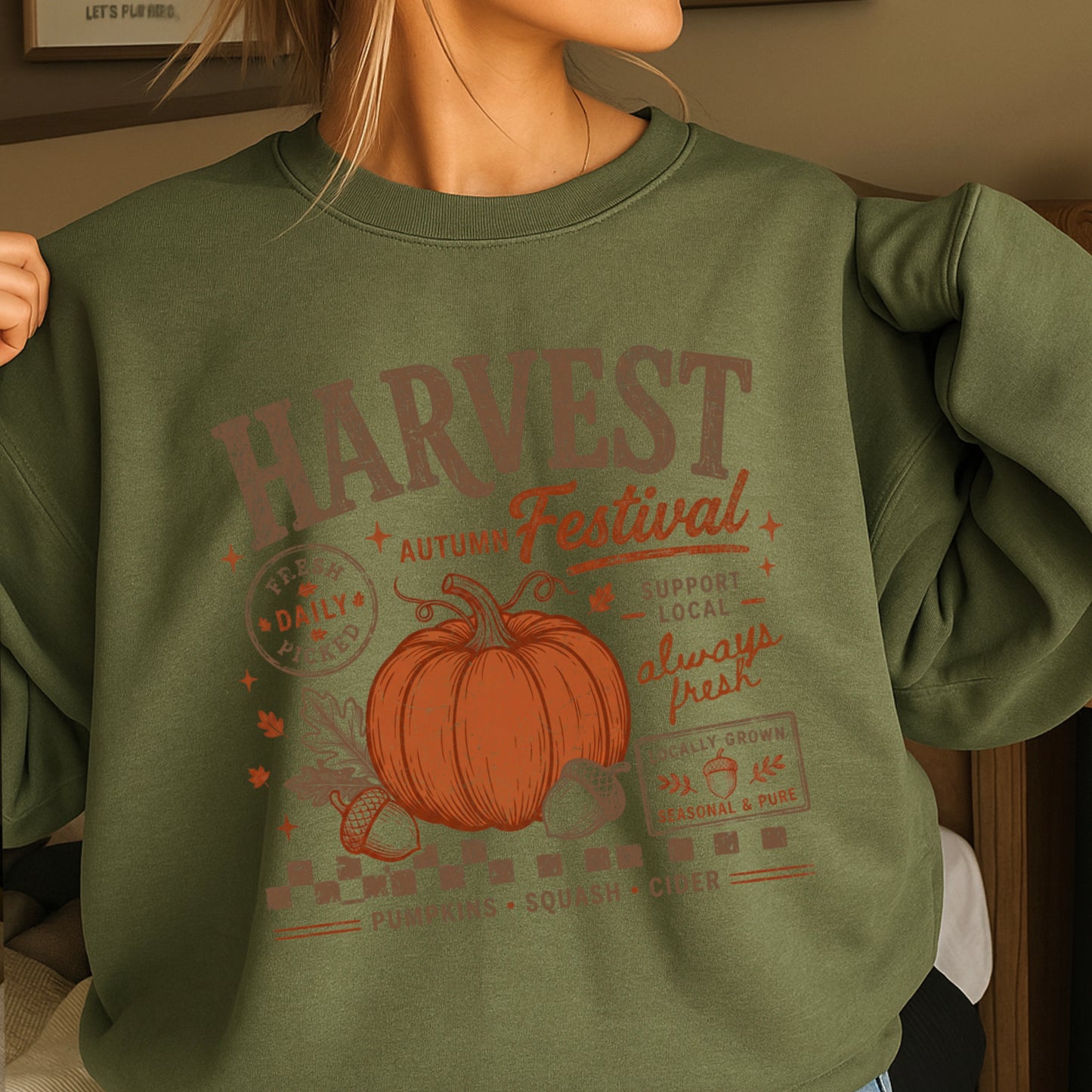 Harvest Festival Fall Crewneck Sweatshirt
