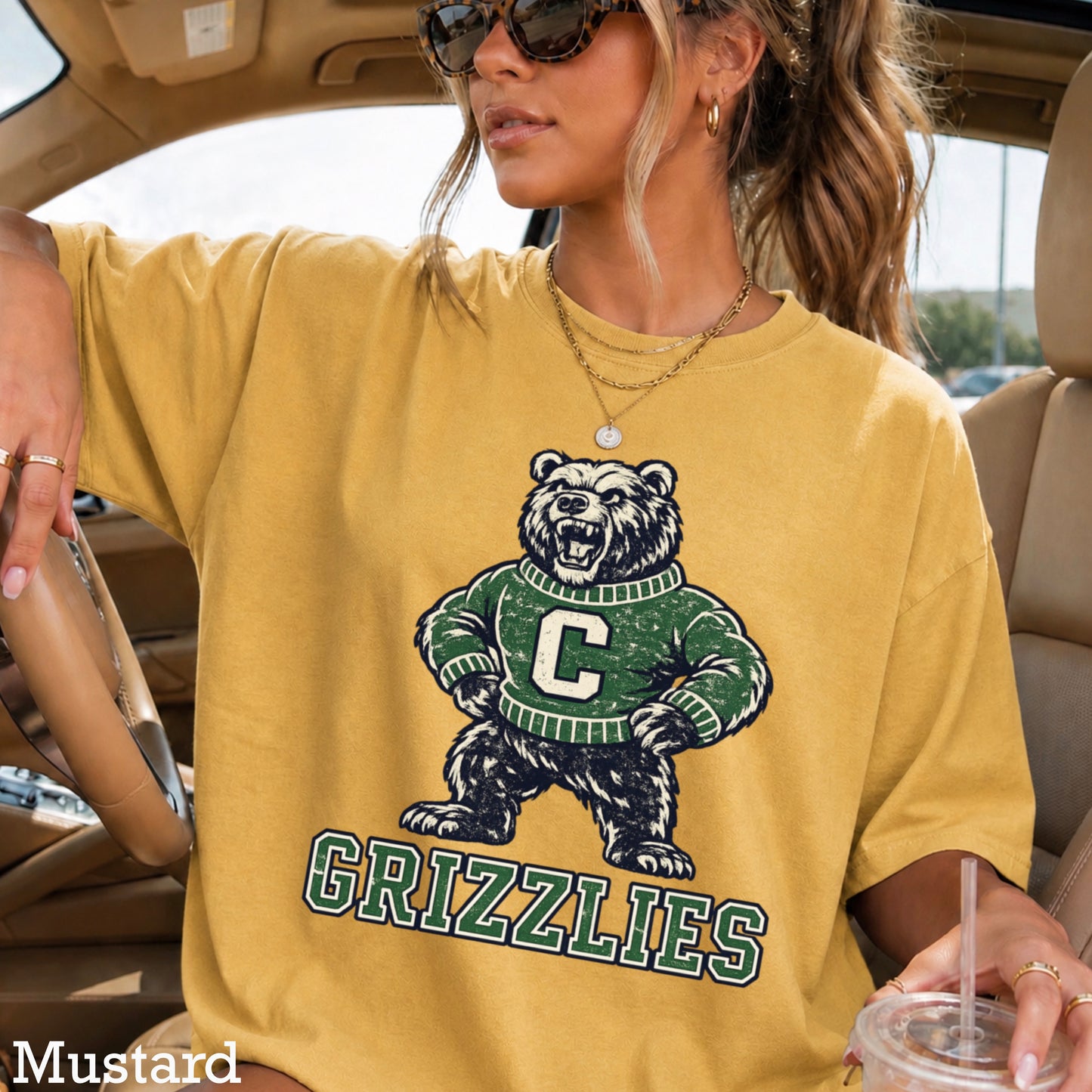 Grizzlies Comfort Color Graphic Tee