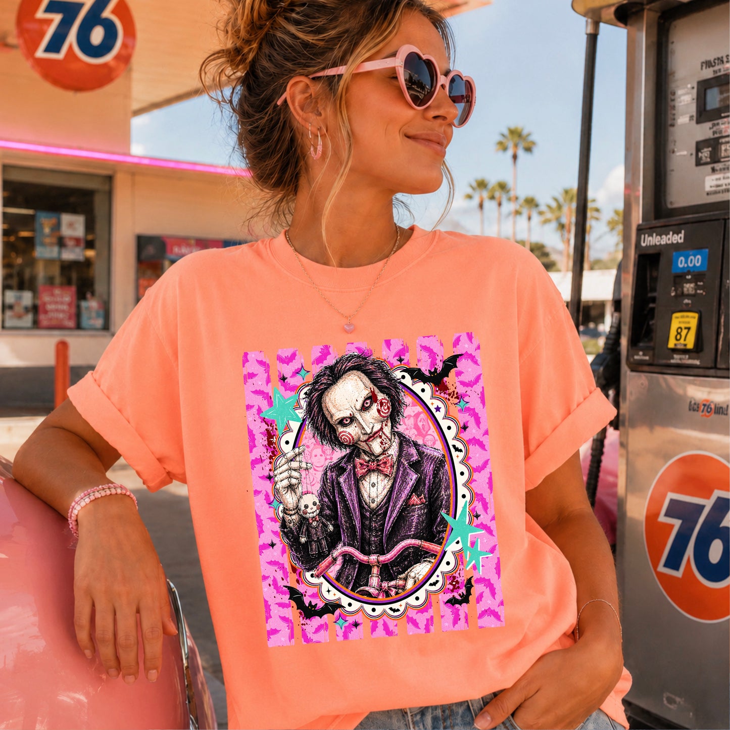 Horror Film Character Halloween Comfort Color Graphic Tee