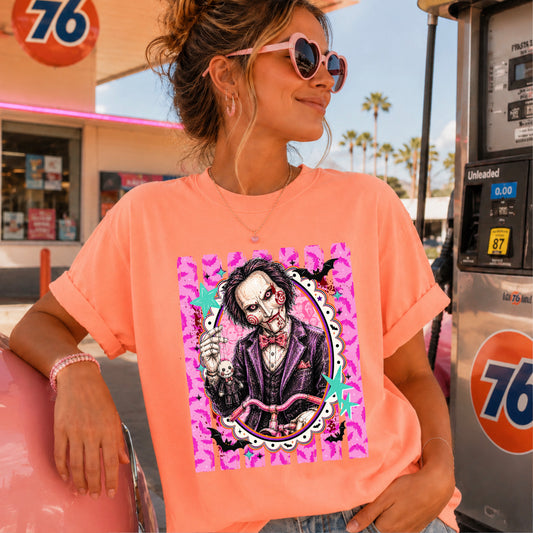 Horror Film Character Halloween Comfort Color Graphic Tee