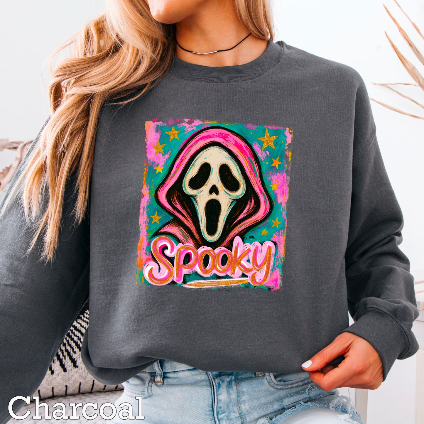 Spooky Floral Crewneck Sweatshirt