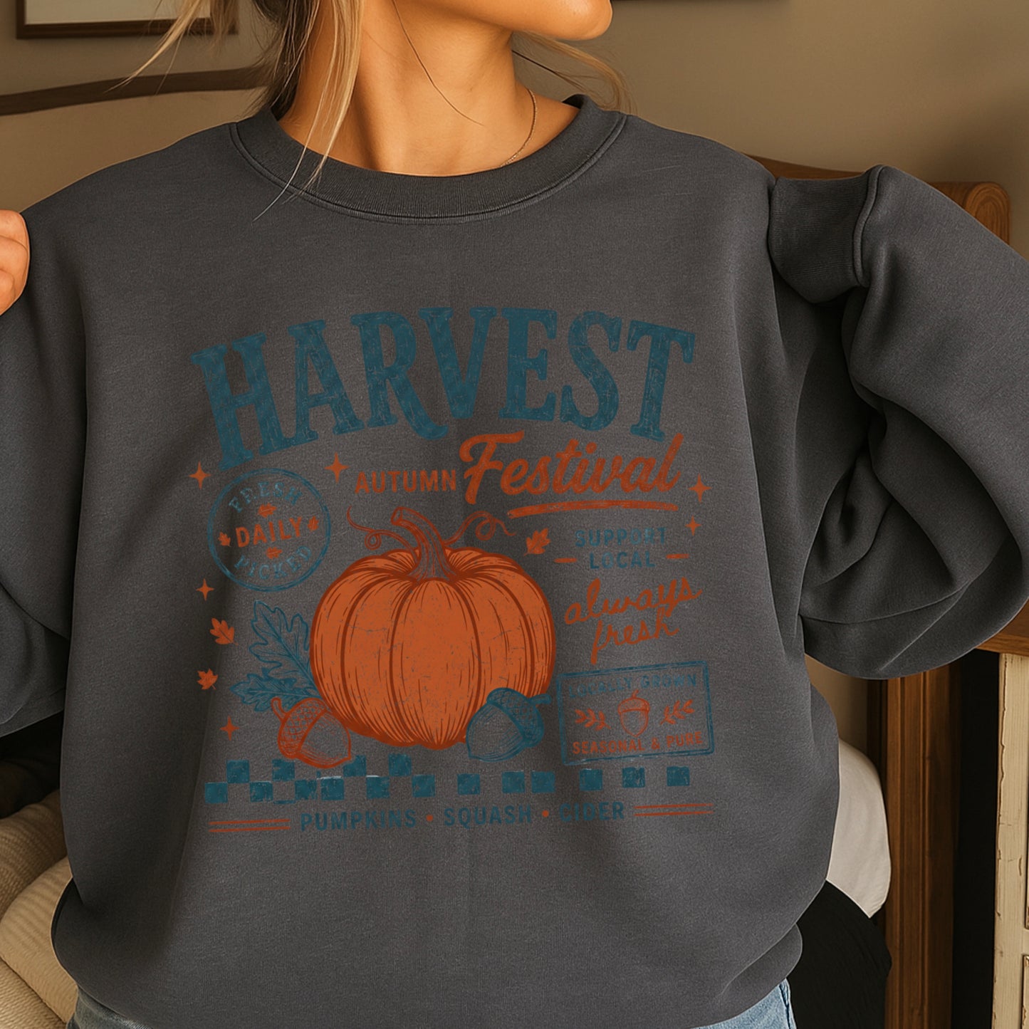 Harvest Festival Fall Crewneck Sweatshirt