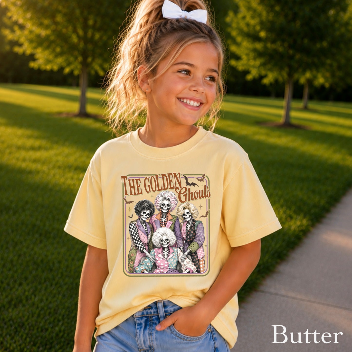 The Golden Ghouls Youth Comfort Color T-Shirt