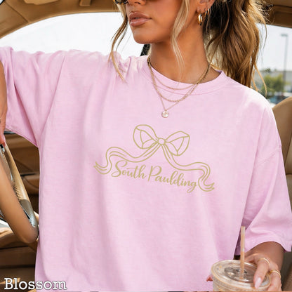 Spartans Coquette Bow Comfort Color Graphic Tee