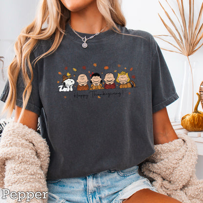 Happy Thanksgiving Comfort Color Graphic Tee