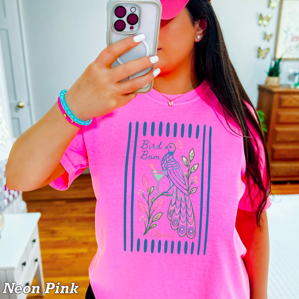 Mahjong Bam Bird Comfort Color Graphic Tee