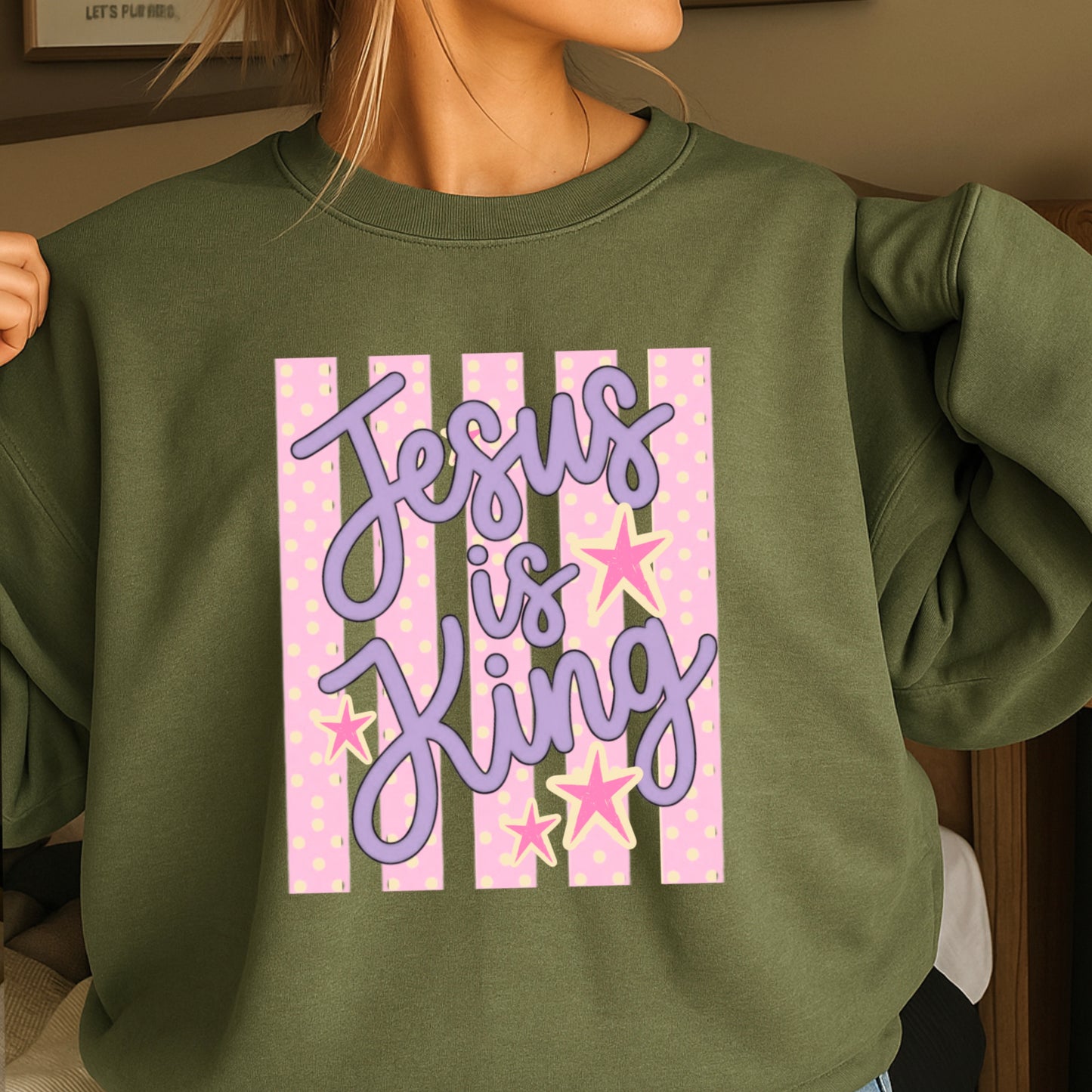 Jesus Is King Crewneck Sweatshirt