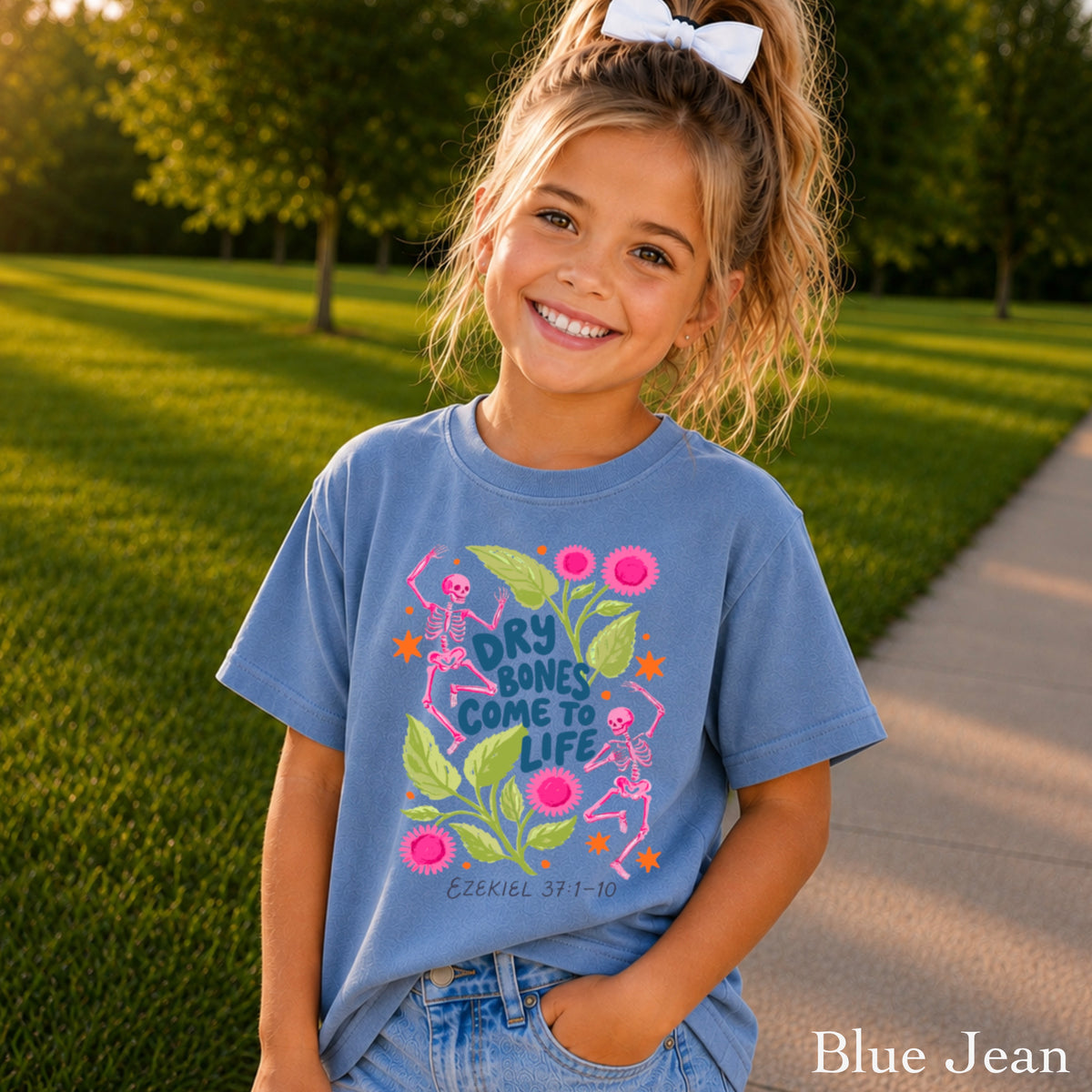 Dry Bones Come To Life Youth Comfort Color Christian T-Shirt