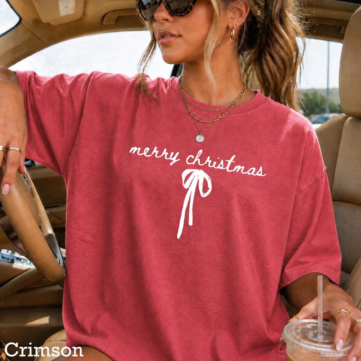 Merry Christmas Comfort Color Graphic Tee