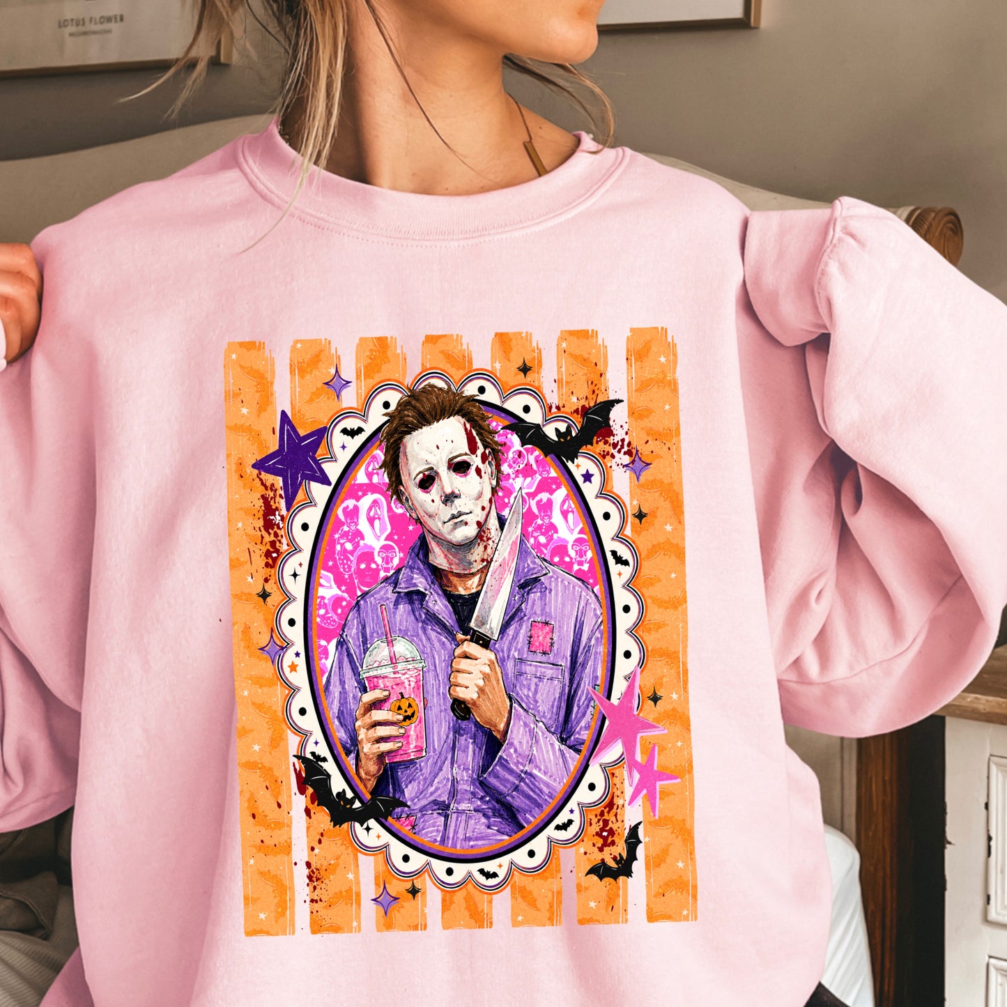 Horror Film Character Crewneck Sweatshirt