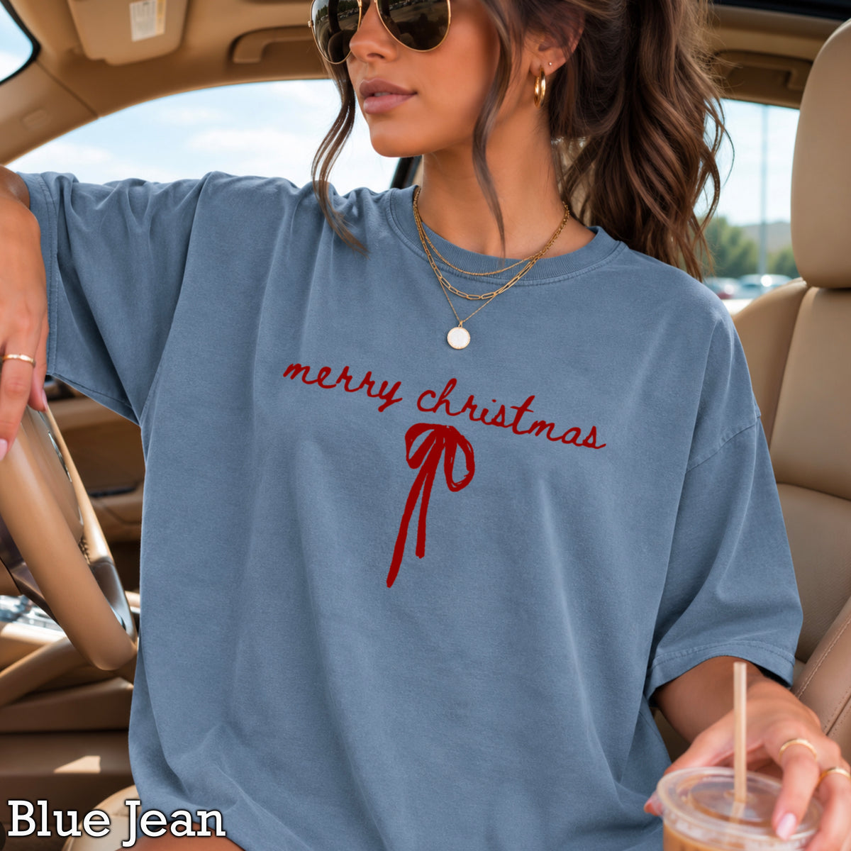 Merry Christmas Comfort Color Graphic Tee