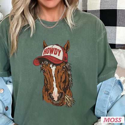 Howdy Horse Comfort Color Graphic Tee