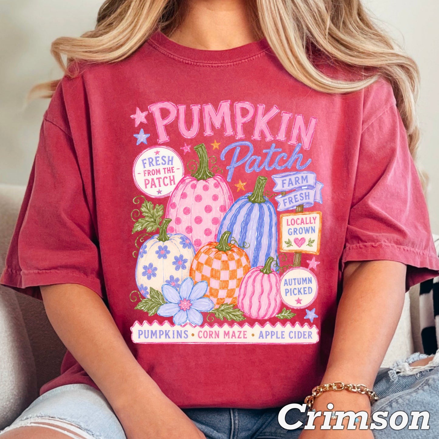 Pumpkin Patch Comfort Color Graphic Tee