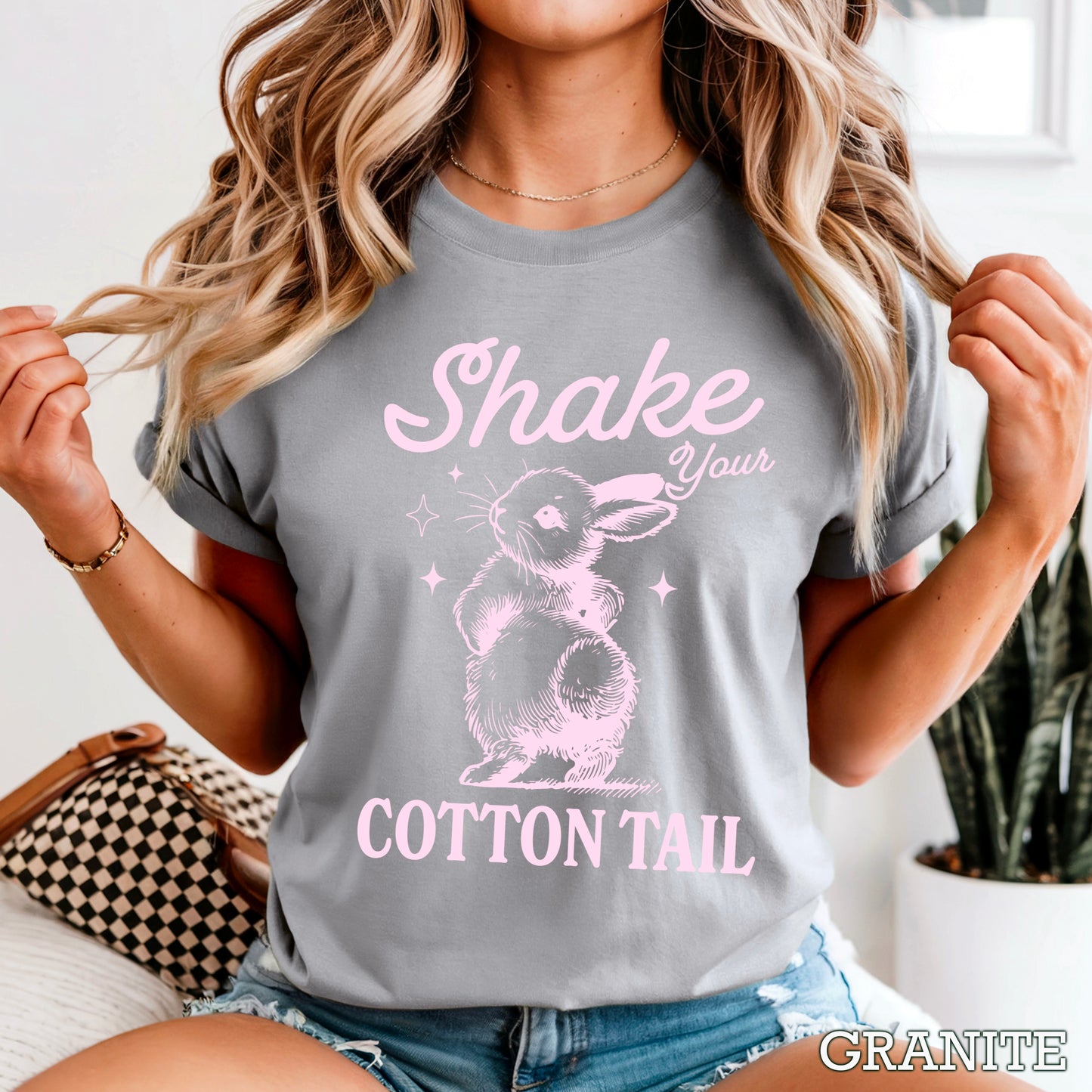 Shake Your Cotton Tail Easter Comfort Color Graphic Tee