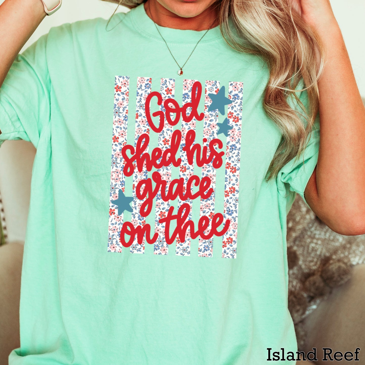 God Shed His Grace On Thee Comfort Color Graphic Tee