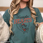 Wranglin Hearts Valentine’s Day Comfort Color Graphic Tee