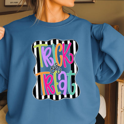 Trick Or Treat Halloween Crewneck Sweatshirt